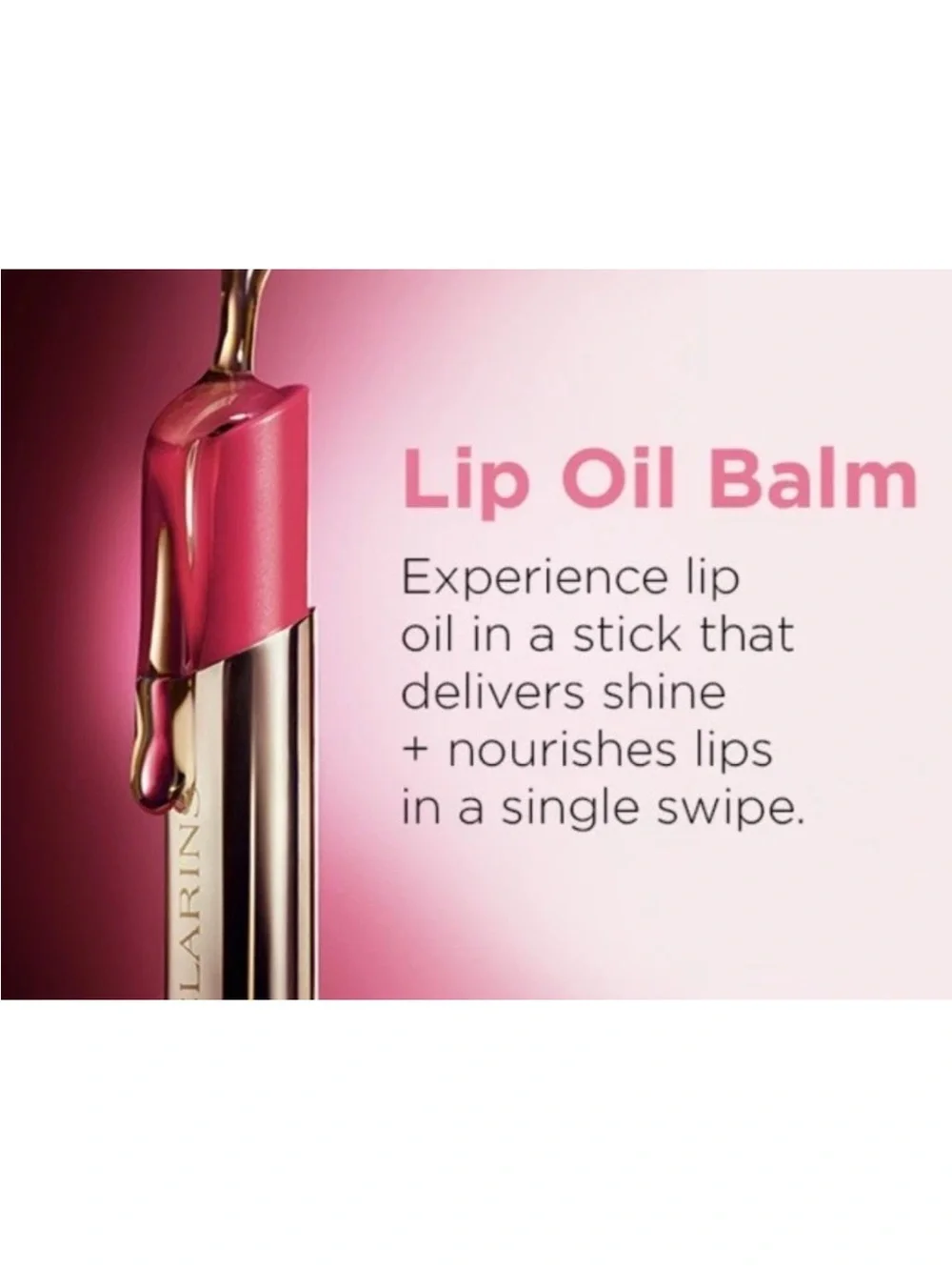 NIB CLARINS Peptide Plumping Lip Oil Balm 05 CHERRY 0.1oz